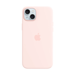 Apple iPhone 15 Plus Silikon Case mit MagSafe, hellrosa