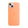 Apple iPhone 15 Plus Silikon Case mit MagSafe, Sorbet orange