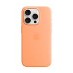 Apple iPhone 15 Pro Silikon Case mit MagSafe, Sorbet orange