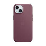 Apple iPhone 15 Feingewebe Case mit MagSafe, mulberry