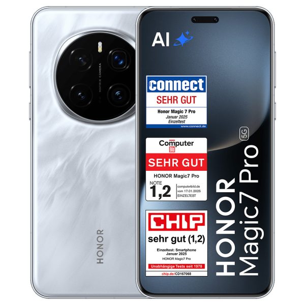 Honor Magic7 Pro 5G - Mobiltelefon - 512 GB - Lunar Shadow Grey - Magenta Edition