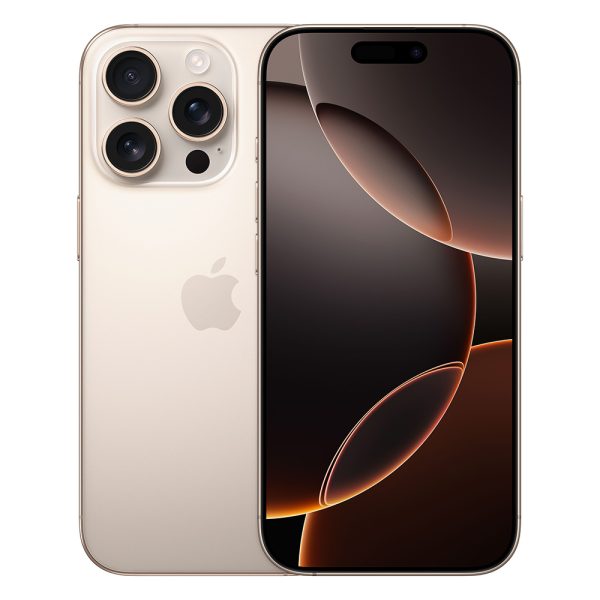 Apple iPhone 16 Pro Smartphone, 128GB, Titan Wüstensand - Magenta Edition