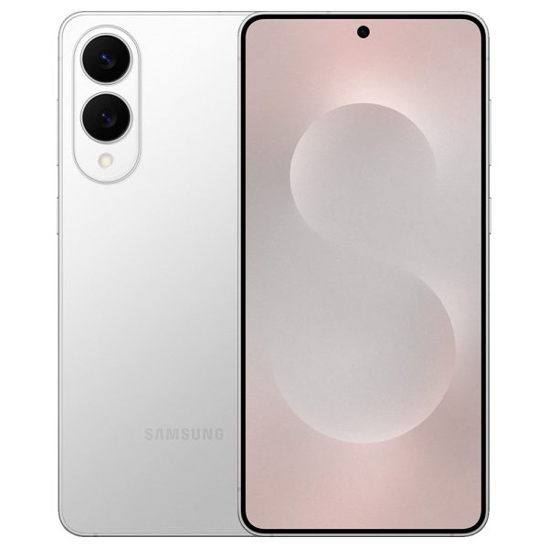 Samsung Galaxy S25 Edge - Mobiltelefon - 256GB - Titanium Silver - Magenta Edition