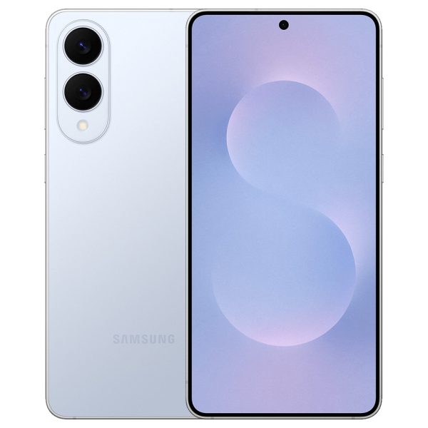 Samsung Galaxy S25 Edge - Mobiltelefon - 256GB - Titanium Icyblue - Magenta Edition