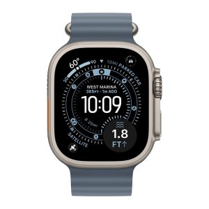 Apple Watch Ultra 3 Titan Natur 49 mm Ocean Band - Magenta Edition