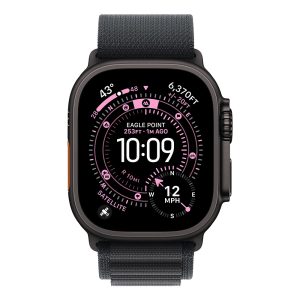 Apple Watch Ultra 3 Titan Schwarz 49 mm A. L. Band - Magenta Edition