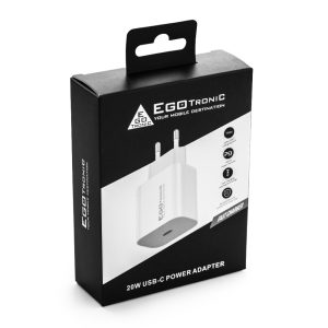 EGO-TRONIC Wall Charger 20W USB-C Power Adapter